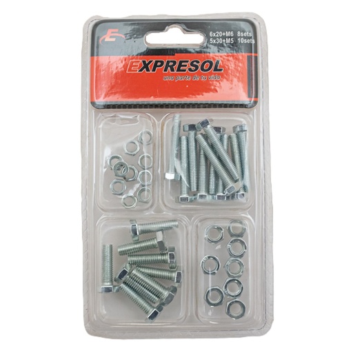[88054] Paquete de tornillo mas tuerca EXPRESOL