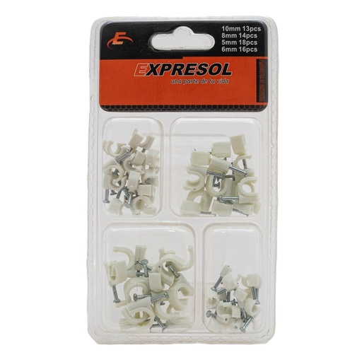[88070] Paquete de soporte para cables 4 tamaños EXPRESOL