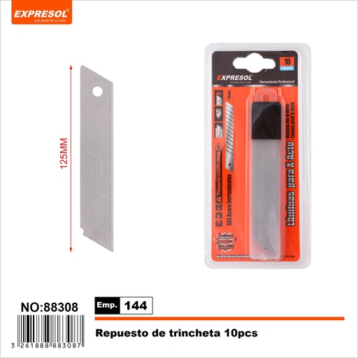 [88308] Hoja de cutter Expresol 10 Uds.