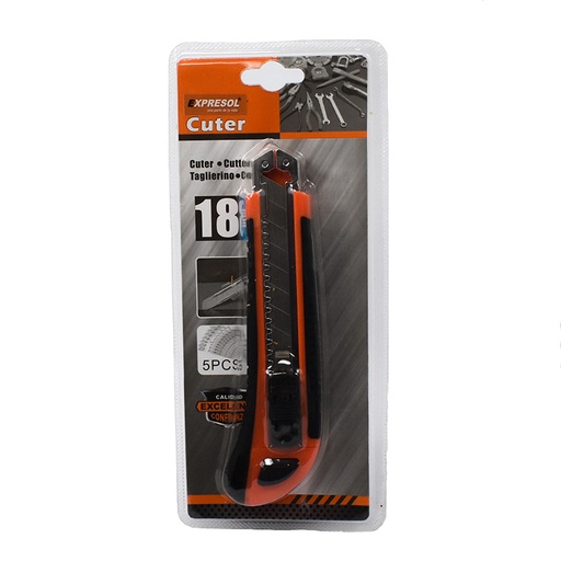 [88310] Cutter retráctil Expresol con repuesto 5ud 18mm