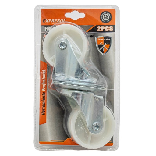 [88350] Rueda giratoria 2.5" 2 piezas EXPRESOL