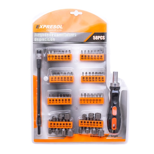 [88095] Juego de destornillador 58pc Expresol