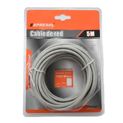 [88228] Cable de red de 5m CAT5E EXPRESOL