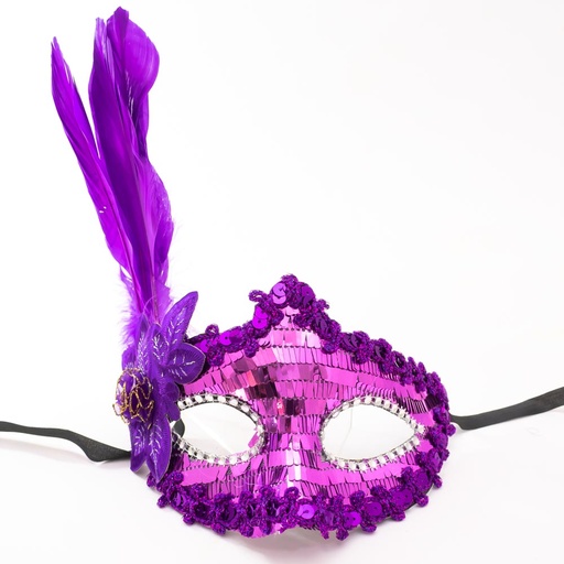 [81143] Mascara de carnaval con plumas
