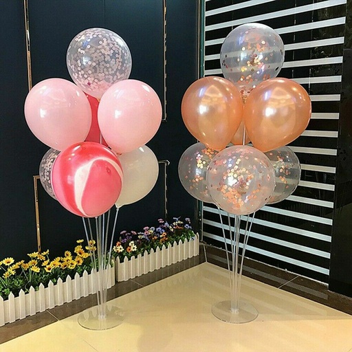 [90353] Globos con base mas soporte 7 piezas