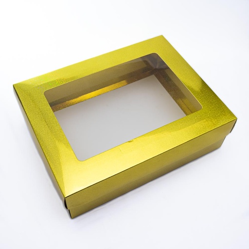 [91994] Caja 34*26*10cm con brillo dorado 12 piezas