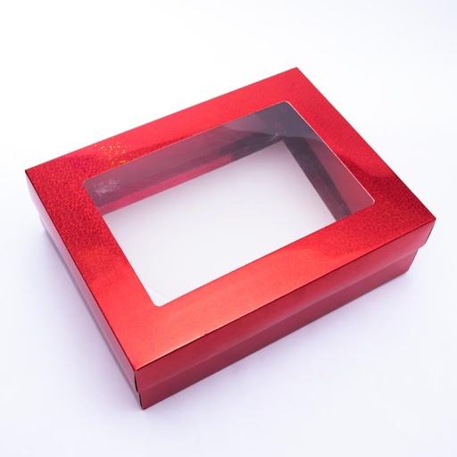 [91995] Caja 30*23*9cm con brillo rojo 12 piezas