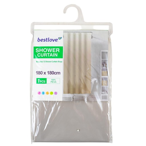 [73023] Cortina para baño de plastico 180*180cm