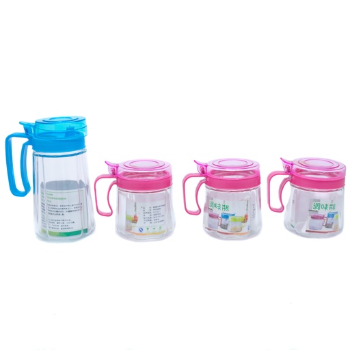 [80579] Condiméntero 4 pc de vidrio