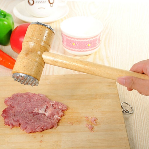 [90139] Martillo piza carne con mango madera