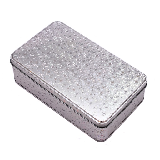 [92088] Caja de metal con brillos 19*12cm