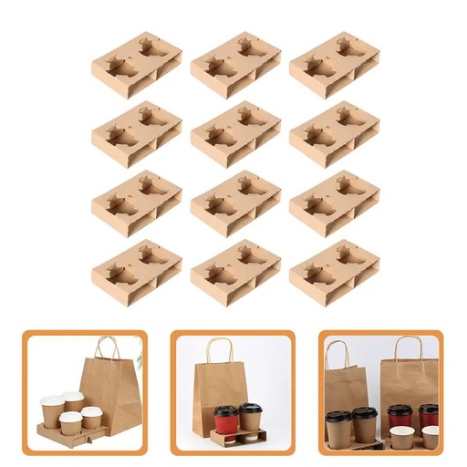[91170] Base para vaso de cafe 2 espacios