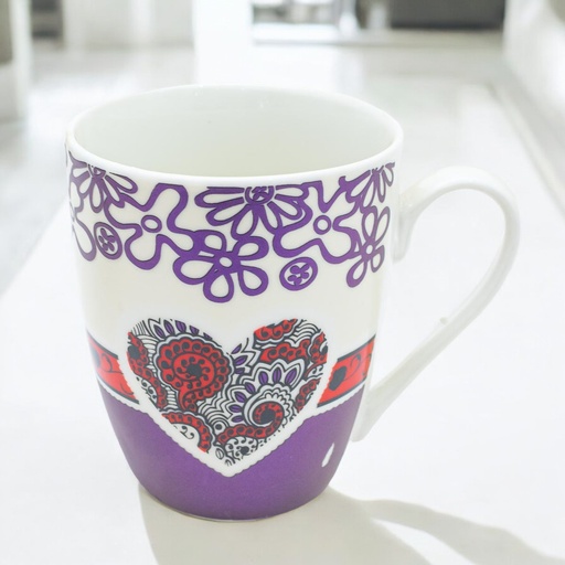 [35832] Taza con diseño corazón 8*10*5.5cm