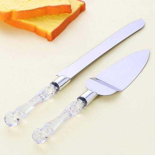 [61314] Cuchillo + cuchara para torta