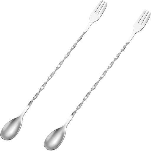 [71256] Cuchara de coctel 2 en 1 32cm