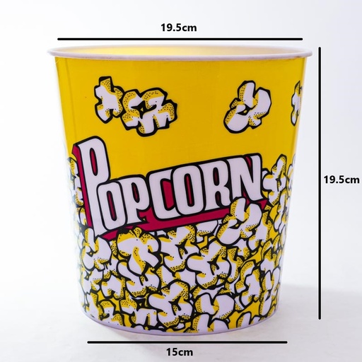 [91145] Cubo para pororó de plástico 15*19.5*19.5cm