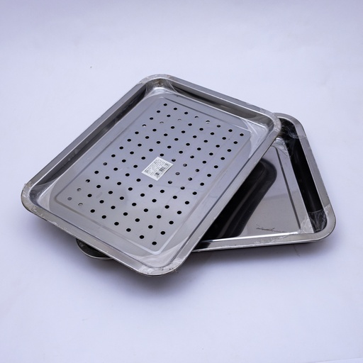 [91638] Bandeja con rejilla inox 36*27cm