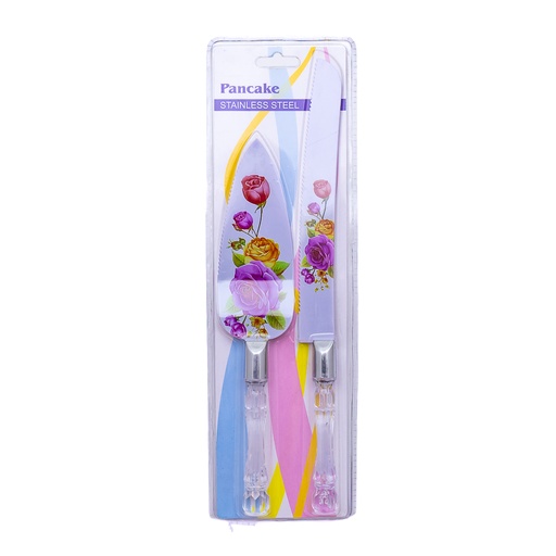 [92235] Cuchillo + chuchara para torta 2pc