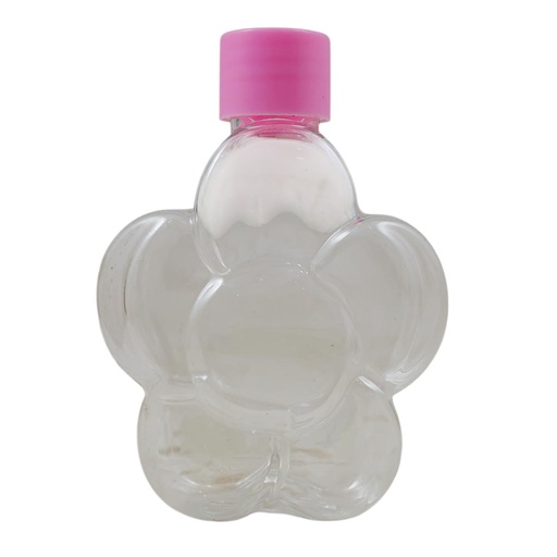 [70729] Botella de plástico forma flor 9*7cm