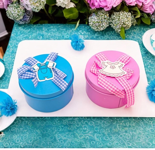 [71352] Cajita de metal para baby shower