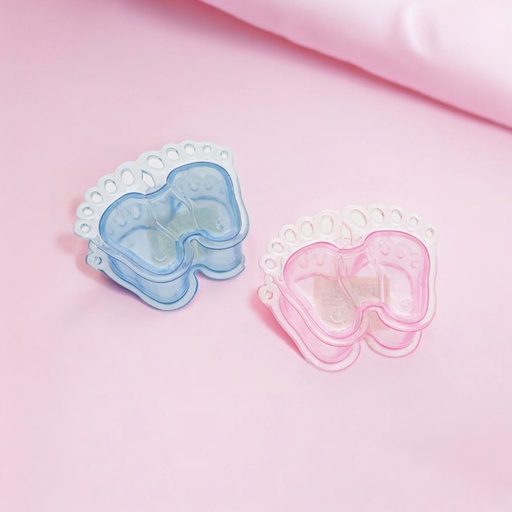 [72386] Cajita pies para baby shower 1 pieza