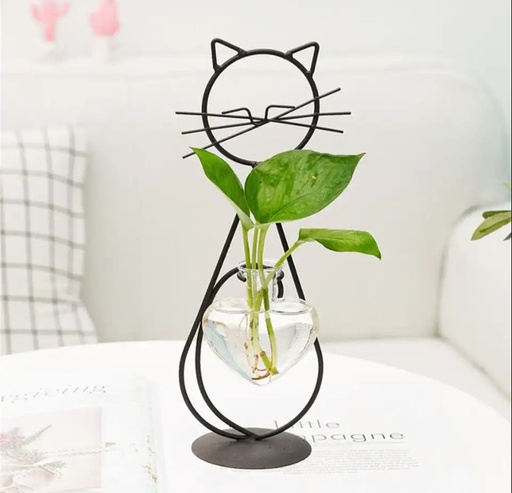 [81140] Porta planta diseño de gato