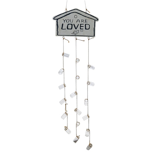 [81141] Carrillones con frascos de vidrio para decoración