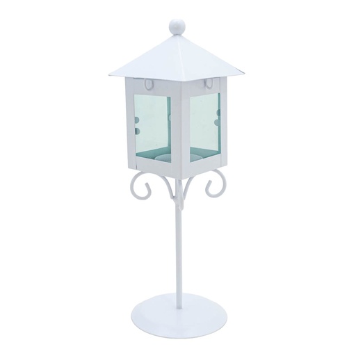 [91391] Porta vela de metal diseño farol