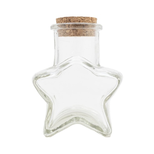 [60341] Frasco de vidrio Forma estrella 7.5*5.5cm