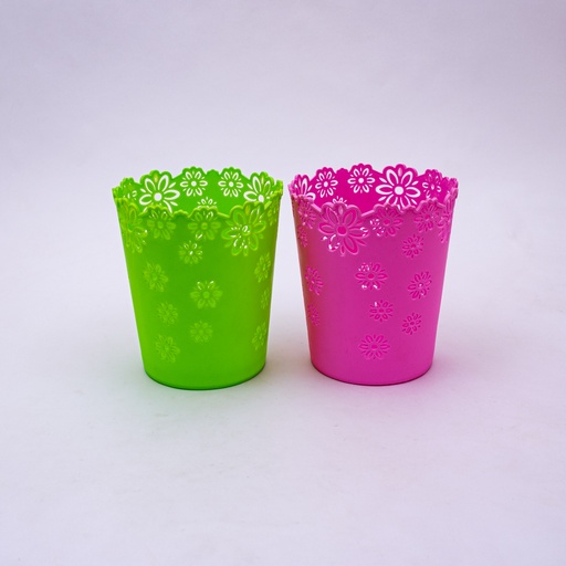 [71135] Plantera de plástico con diseño 17cm