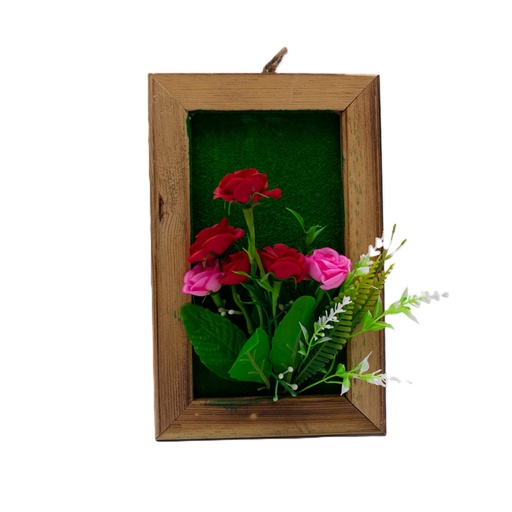[80628] Cuadro de madera con flor