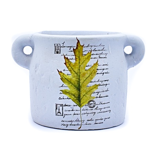 [80893] Maceta con diseño de flores 9cm