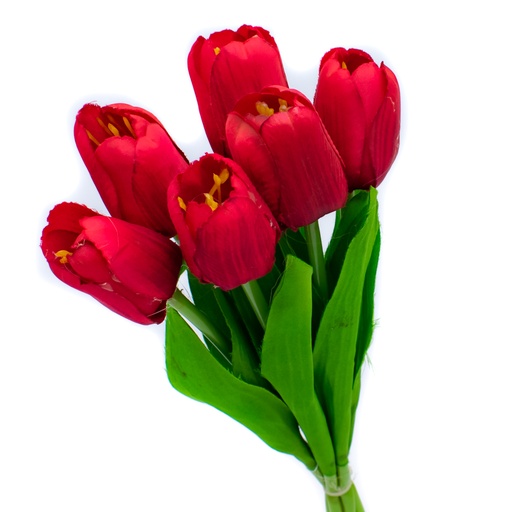 [80937] Flor de tulipanes artificiales 6 piezas
