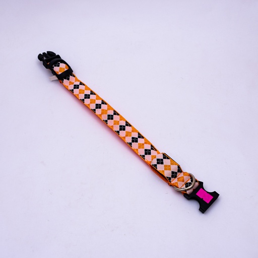[81458] Collar para perro a cuadro con luz 43cm