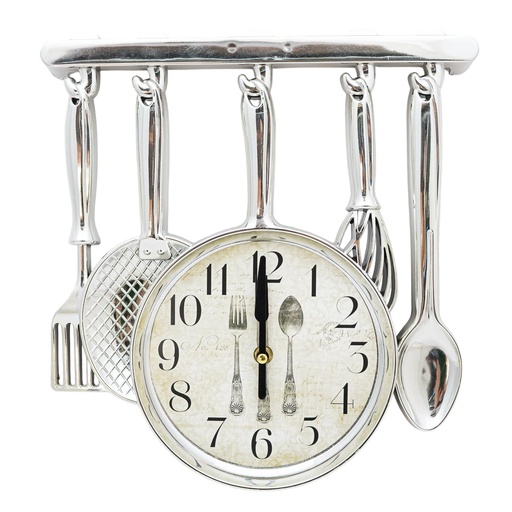 [70887] Reloj de pared diseño cubiertos 35cm
