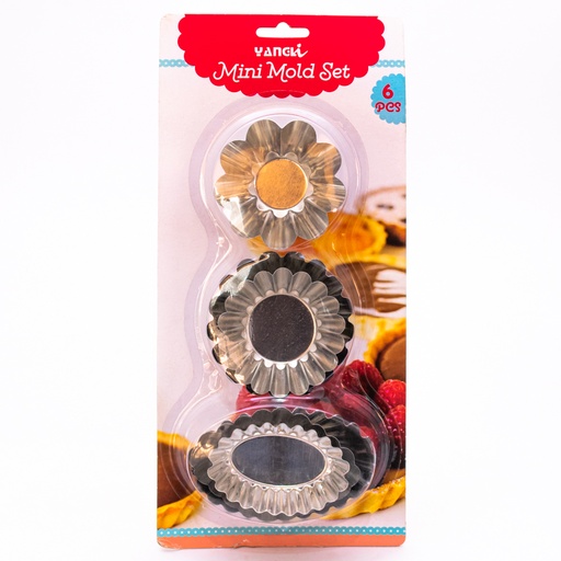 [60573] Molde de metal para torta 6pc