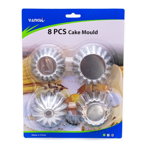 [60574] Molde de cupcakes de metal 8pc