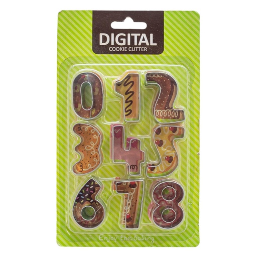 [90142] Molde de metal numero 9 piezas