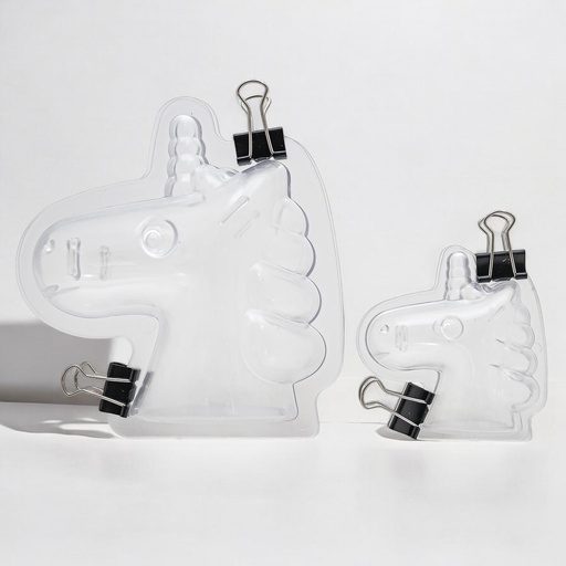 [90448] Molde acrílico unicornio 2 piezas 15cm
