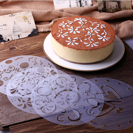 [90451] Stencil para torta trasparente 4pc