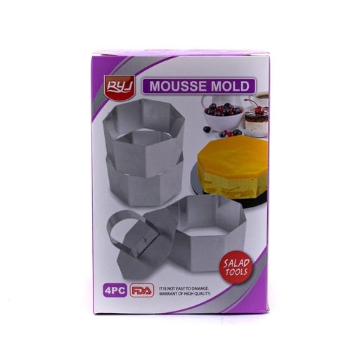 [91679] Molde de metal hexagonal 3pc