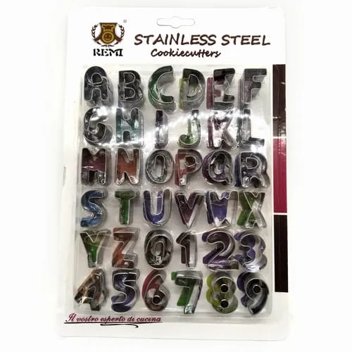 [91835] Molde metal letra y numeros