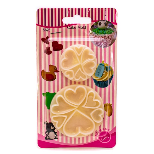 [91875] Molde de corazones 2pc