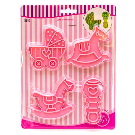 [92135] Molde para galletas 4pc