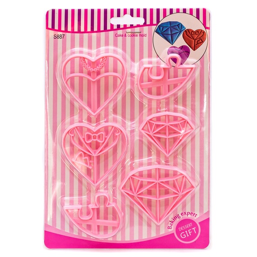 [92136] Molde para galletas 6pc