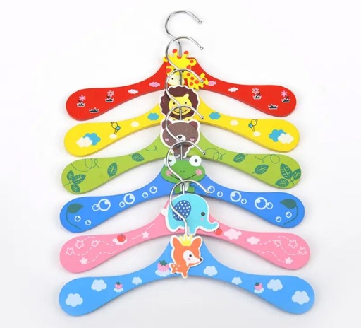 [60649] Percha de madera diseño infantil