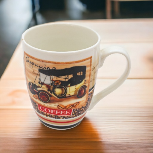 [92428] Taza con diseño auto 8*10.5*5cm