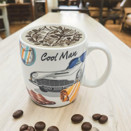 [70374] Taza con diseño automóvil 8*9*6.5cm