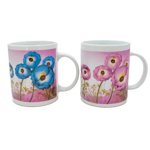 [80098] Taza diseño flor 8*9.5cm