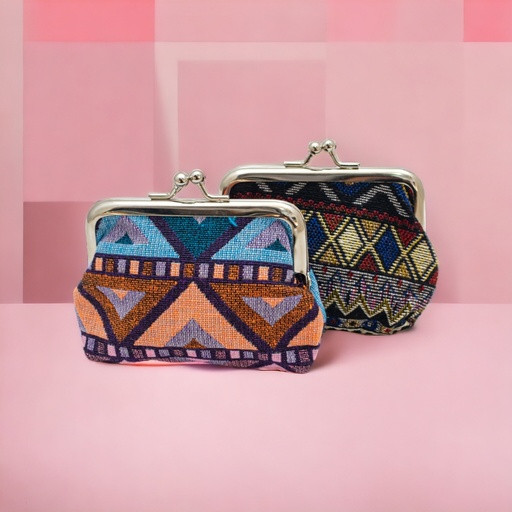 [60813] Monedero de tela multicolor